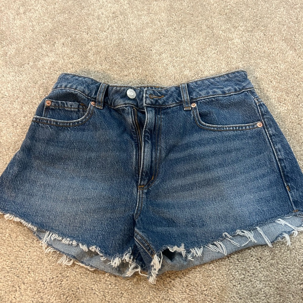 Garage festival denim shorts